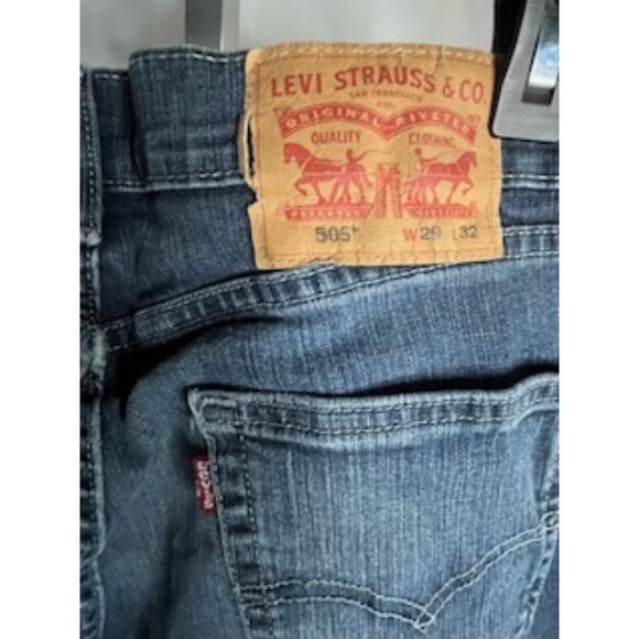 Levi's 505 women's red tag blue jeans size 29 - Picture 9 of 11
